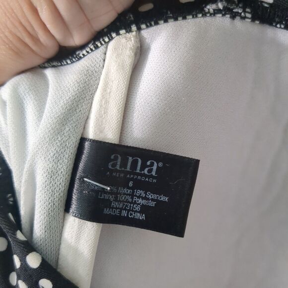 Ana a new approach swimsuit one piece 6 black white polka dot - Picture 6 of 6